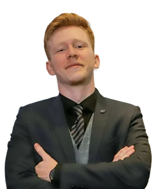 Homme en costume pour SNØW Ai. Intelligence artificielle et futur. Image WhatsApp du 18/11/2025.